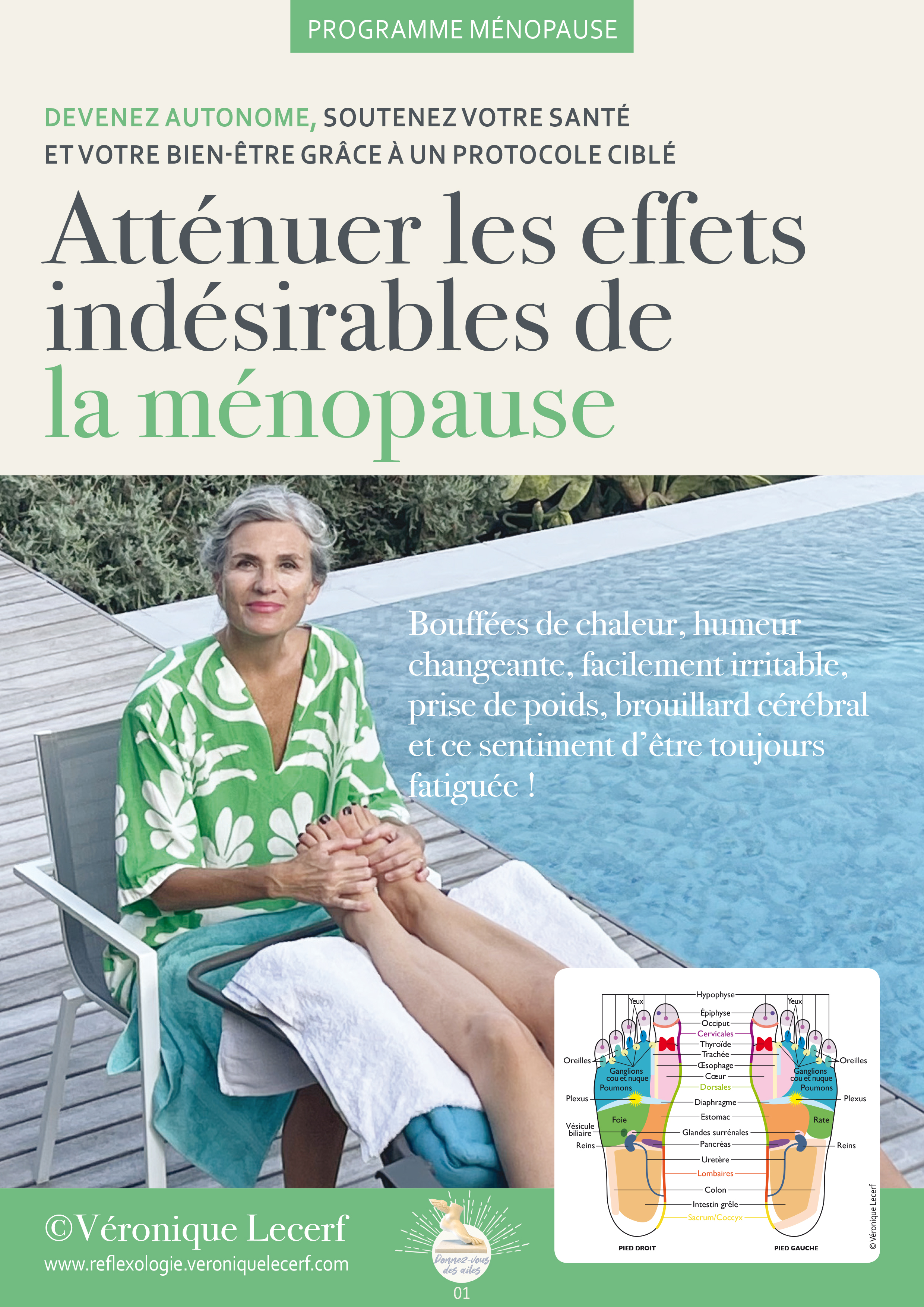ebook téléchargeable atténuer les effets indésirables de la ménopause © Véronique Lecerf
