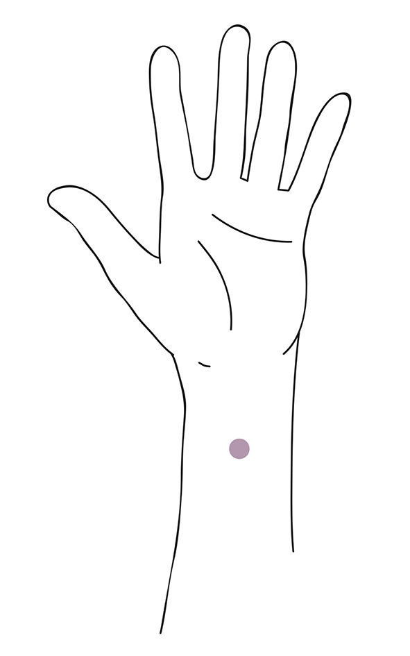 des points de digitopuncture  © Véronique Lecerf