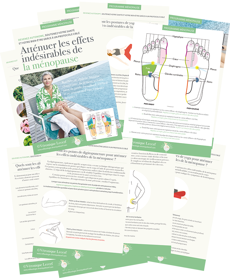 ebook téléchargeable atténuer les effets indésirables de la ménopause © Véronique Lecerf